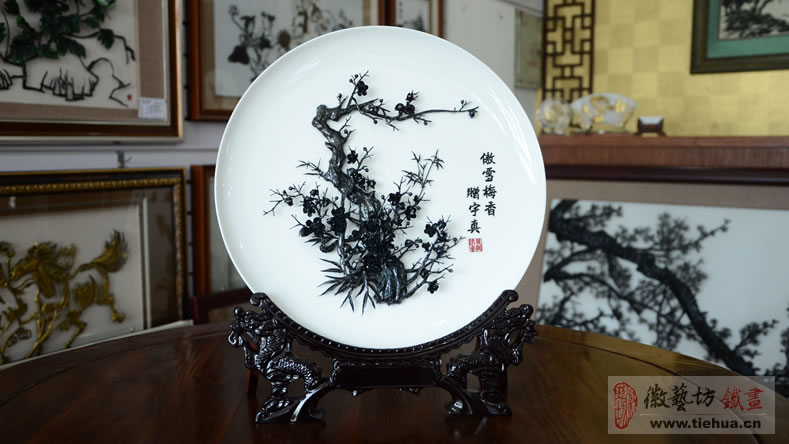 傲雪梅香-大師精工鍛制鐵畫-專屬打造的正規文化禮品 傲雪梅香-大師精工鍛制鐵畫-專屬打造的正規文化禮品